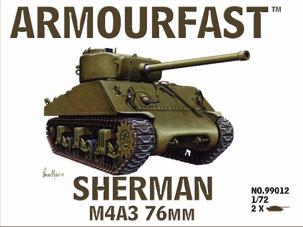 M4A3 Sherman 76mm - Armourfast - 99012 - 1:72 @