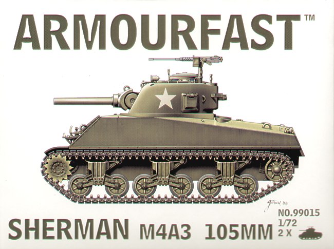 Armourfast - 99015 - Sherman M4A3 105mm - 1:72
