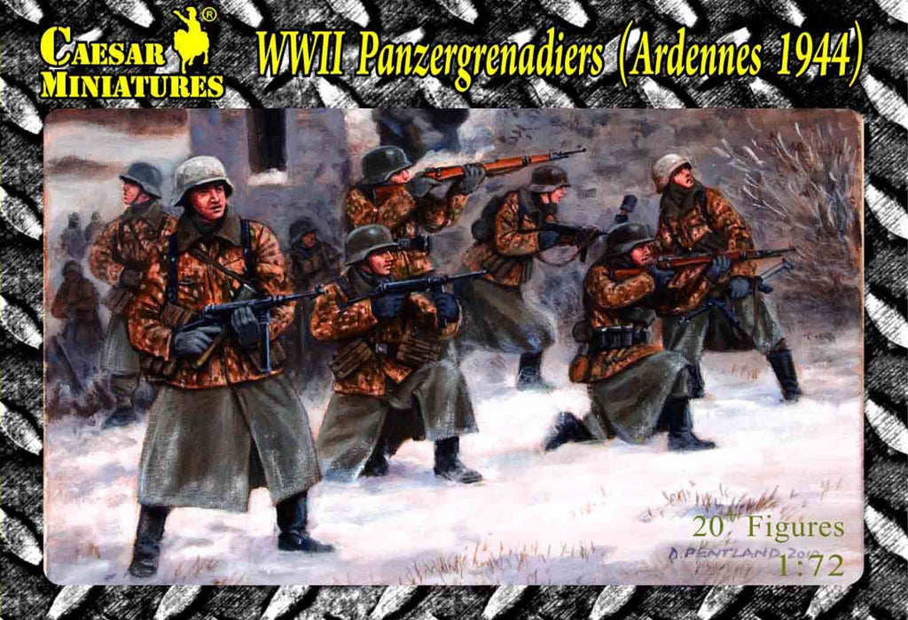 WWII Panzergrenadiers (Ardennes 1944) - Caesar Miniatures - HB02 - 1:72