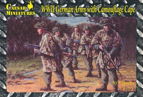 WWII German Army with Camouflage Cape - 1:72 - Caesar Miniatures - HB04