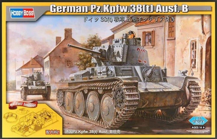 Hobby Boss - 80141 - Pz.Kpfw. 38(t) Ausf.B - 1:35