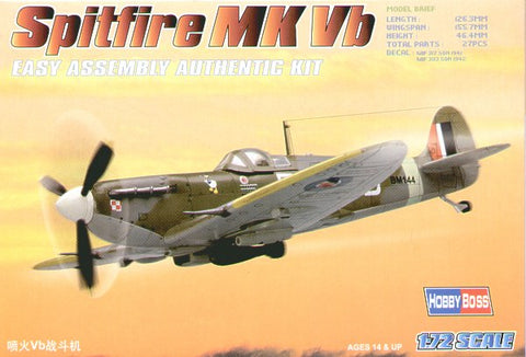 Hobby Boss - 80212 - Supermarine Spitfire Mk.Vb - 1:72