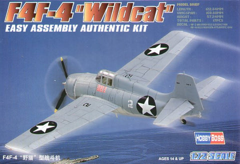 Hobby Boss 80220 - Grumman F4F-4 Wildcat 'Easy Build' - 1:72