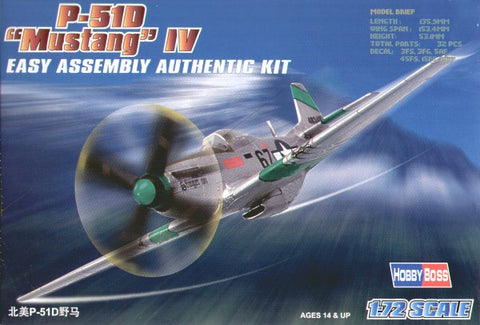 Hobby Boss - 80230 - North-American P-51D Mustang IV 'Easy Build' - 1:72