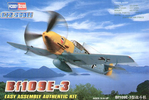 Hobby Boss 80253 - Messerschmitt Bf-109E-3 'Easy Build' - 1:72