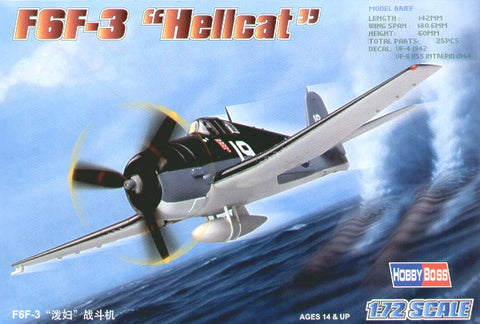 Hobby Boss 80256 - Grumman F6F-3 Hellcat 'Easy Build' - 1:72