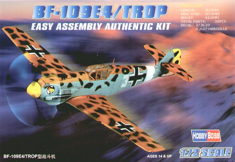 Hobby Boss 80261 - Bf-109E-4 Tropical version 'Easy Build' - 1:72