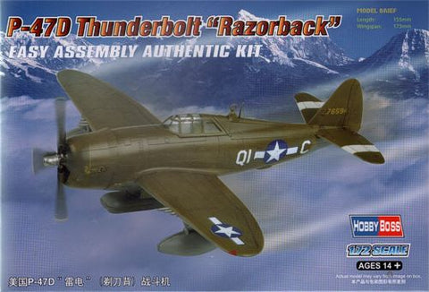 Hobby Boss - 80283 - Republic P-47D Thunderbolt 'Razorback' - 1:72
