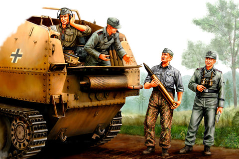 Hobby Boss 84402 - German Self Propelled Gun (SPG) Crew (WWII) - 1:35