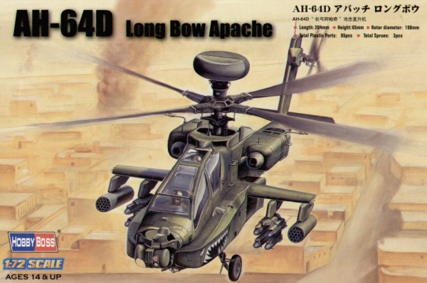 Hobby Boss - 87219 - Boeing AH-64A/D Apache Longbow - 1:72