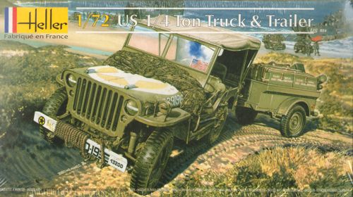 Heller - 79997 - Willys Jeep and Trailor - 1:72