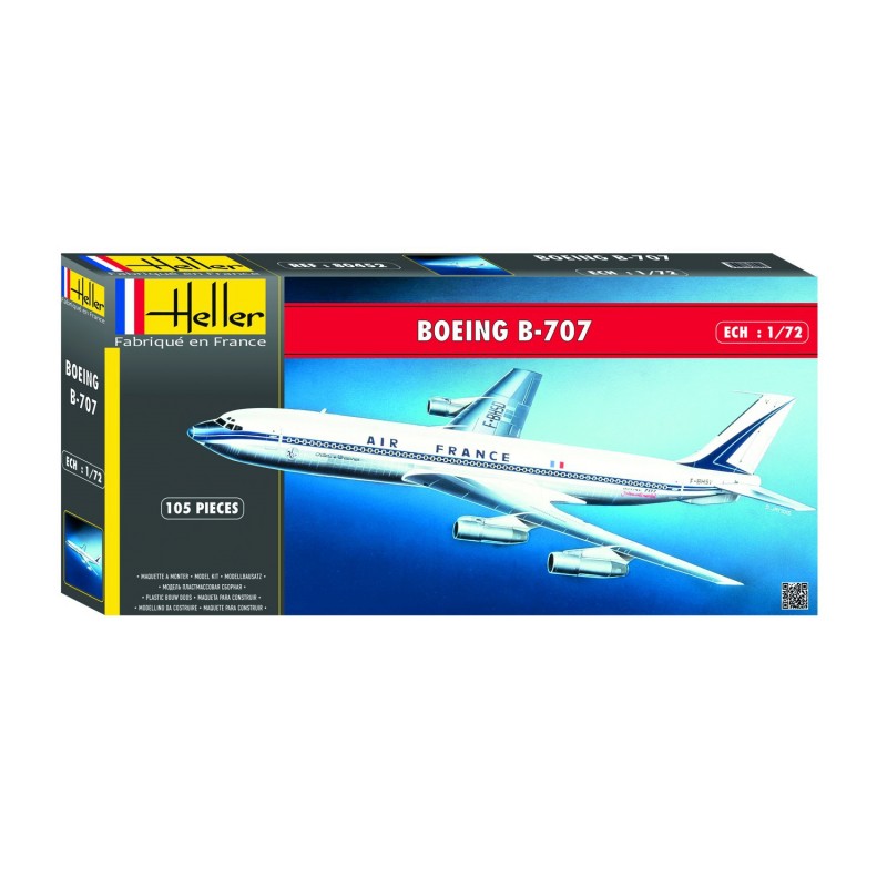 Boeing 707 Air France/BOAC - 1:72 - Heller - 80452 - @