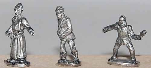 Old Glory - Medieval crew for artillery or engines - unpainted - 10mm