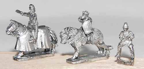 Old Glory - Medieval mounted generals and heralds - unpainted - 10mm