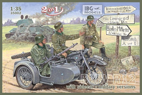 IBG - 35002 - BMW R12 with sidecar - military versions 2 in 1 - 1:35