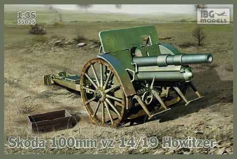 IBG - 35025 - Skoda 100mm vz 14/19 Howitzer (optional metal barrel incl.) - 1:35