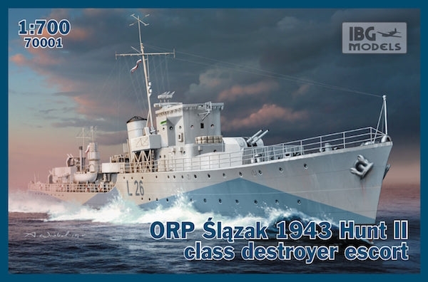 IBG - 70001 - ORP Slazak 1943 Hunt II class destroyer escort - 1:700