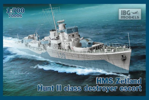 IBG - 70006 - HMS Zetland 1942 Hunt II class destroyer escort - 1:700