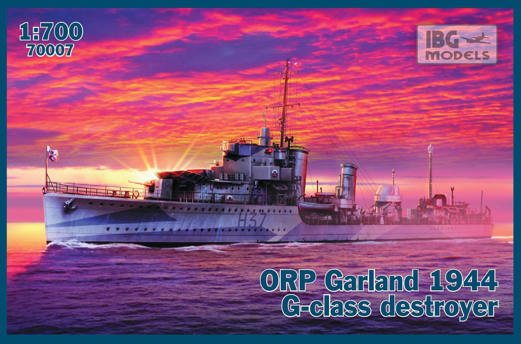IBG - 70007 - ORP (ex HMS) Garland 1944 G-class Destroyer - 1:700