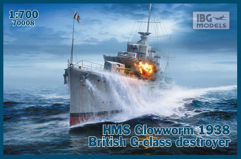 IBG - 70008 - HMS Glowworm 1938 British G-class destroyer - 1:700