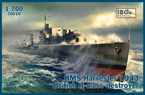 IBG - 70010 - HMS Harvester 1943 British H-class destroyer - 1:700