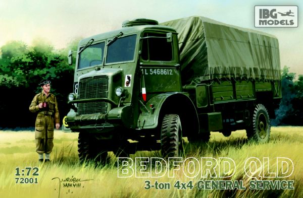 IBG - 72001 - Bedford QLD 3 ton 4 x 4 lorry - 1:72