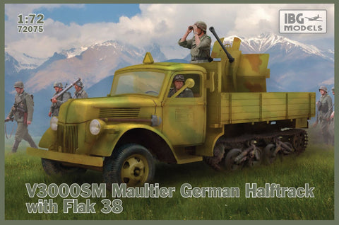 IBG - 72075 - V3000SM Maultier with Flak 38 - 1:72