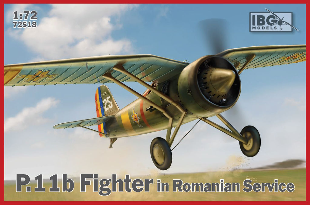 IBG - 72518 - PZL P.11b Fighter in Romanian Service - 1:72