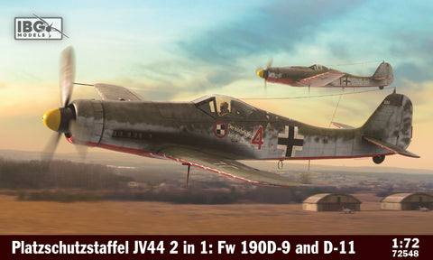 IBG - 72548 - Platzschutzstaffel JV44 2 in 1: Fw-190D-9 and Fw-190D-11 - 1:72