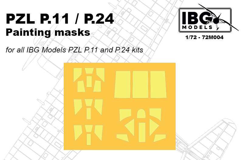 IBG - IBG72M004 - PZL P.11/P.24 PAINTING MASKS - 1:72