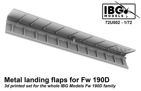IBG - IBG72U002 - Metal Flaps for Focke-Wulf Fw-190D - 1:72