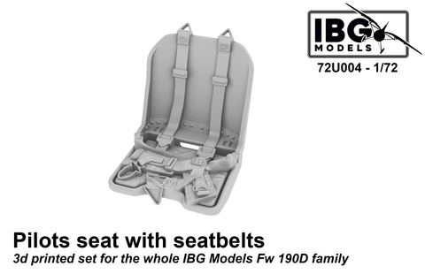 IBG - IBG72U004 - Pilots Seat with Seat belts for Focke-Wulf Fw-190D family - 1:72