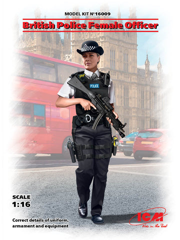 ICM16009 - British Police Female Officer - 1:16