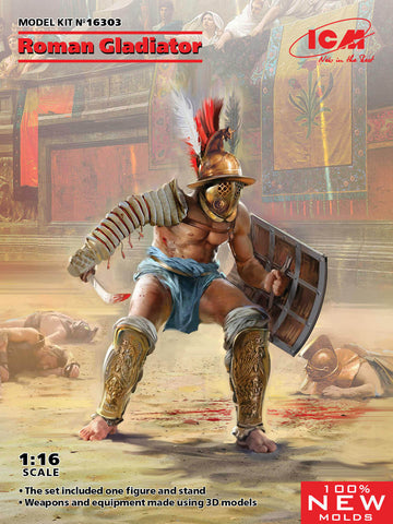 ICM - 16303 - Roman Gladiator  - 1:16 - @