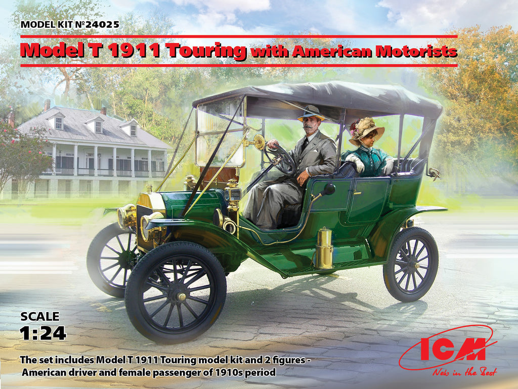 ICM 24025 - Model T 1911 Touring with American Motorists - 1:24