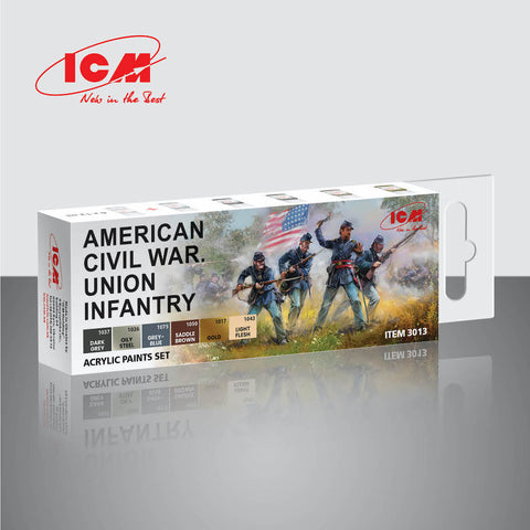 ICM - 3013 - Union Infantry American Civil War acrylic paint set