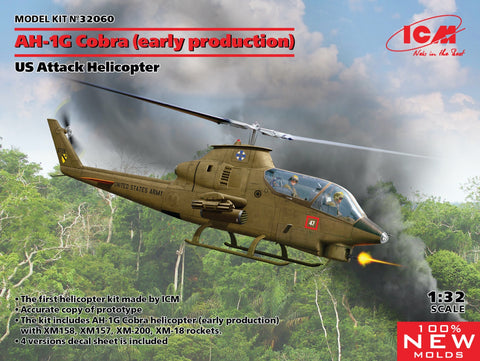 Bell AH-1G Cobra (early production), US Attack Helicopter - 1:32 - ICM 32060 @