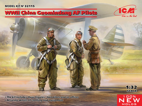 ICM - 32115 - WWII China Guomindang AF Pilots - 1:32