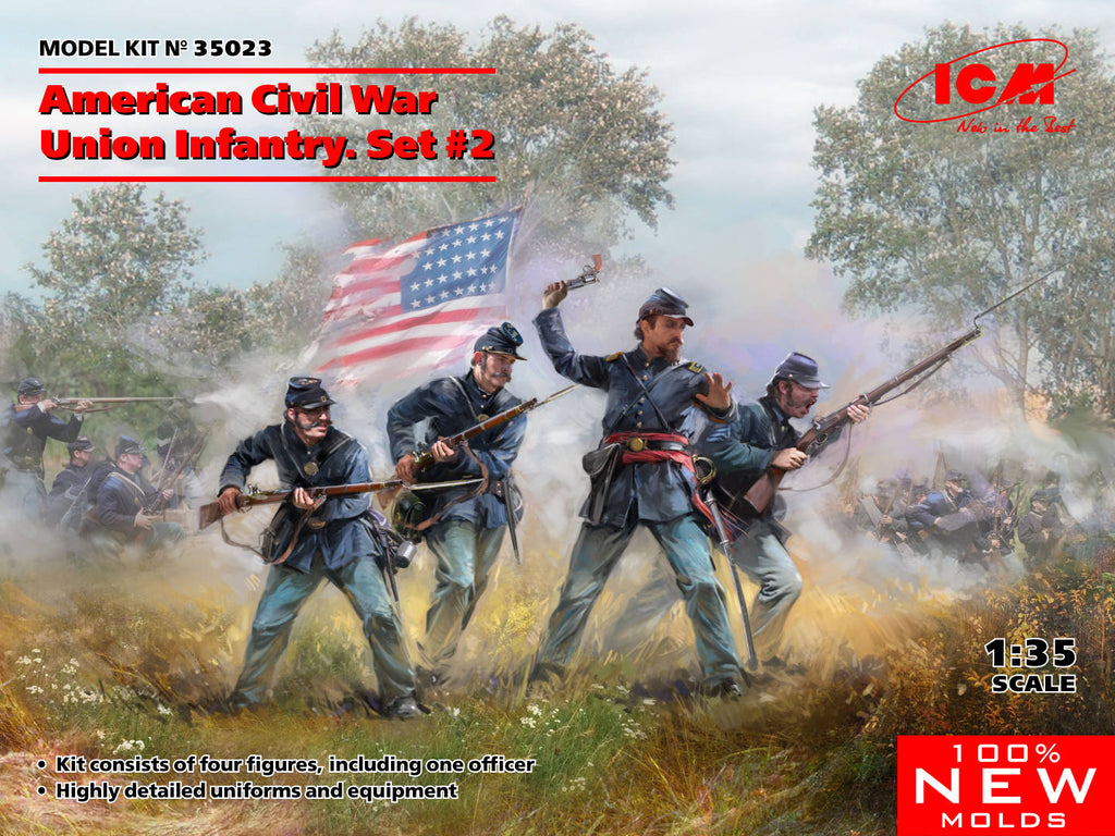 ICM - 35023 - Union Infantry American Civil War . Set #2 - 1:35