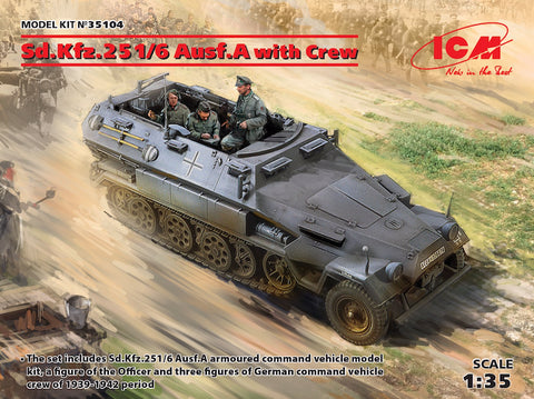 ICM 35104 - Sd.Kfz.251/6 Ausf.A with Crew - 1:35