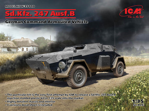 ICM - 35110 - Sd.Kfz.247 Ausf.B, German Command Armoured Vehicle - 1:35 - @