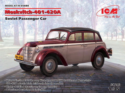 ICM 35484 - Moskvitch-401-420A, Soviet Passenger Car - 1:35