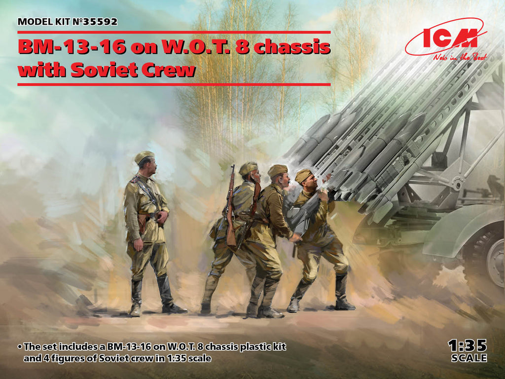 Dragon - 35592 - BM-13-16 on W.O.T. 8 chassis with Soviet Crew - 1:35