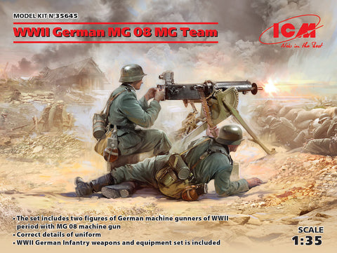 ICM 35645 - WWII German MG08 MG Team (2 figures) - 1:35