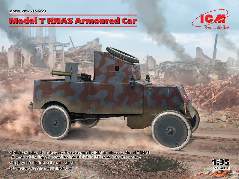 ICM - 35669 - Model T RNAS Armoured Car - 1:35