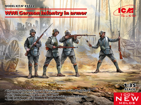 ICM - 35722 - WWI German Infantry in ärmor - 1:35