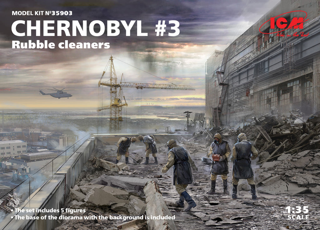 ICM - 35903 - Chernobyl#3. Rubble cleaners (5 figures) - 1:35
