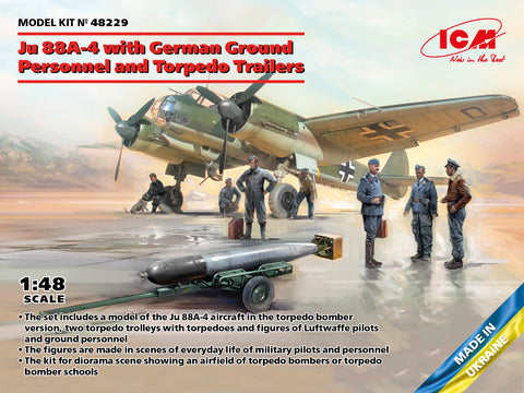 ICM - ICM48229 - Junkers Ju-88A-4 with German Ground - 1:48