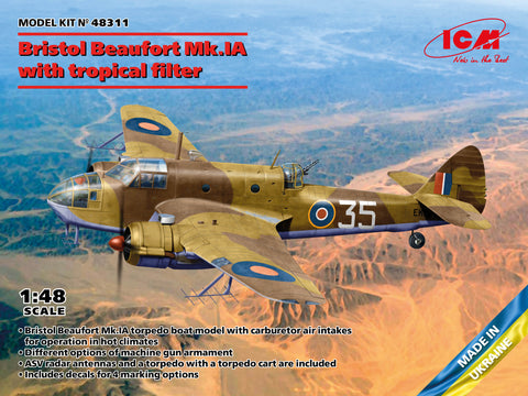 ICM - ICM48311 - Bristol Beaufort Mk.IA with tropical filter - 1:48