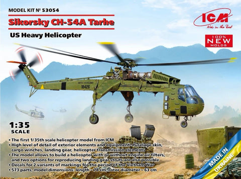 ICM - ICM53054 - Sikorsky CH-54A Tarhe US heavy helicopter  - 1:35